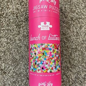 Pink Sky Bunch of Buttons Jigsaw Puzzle